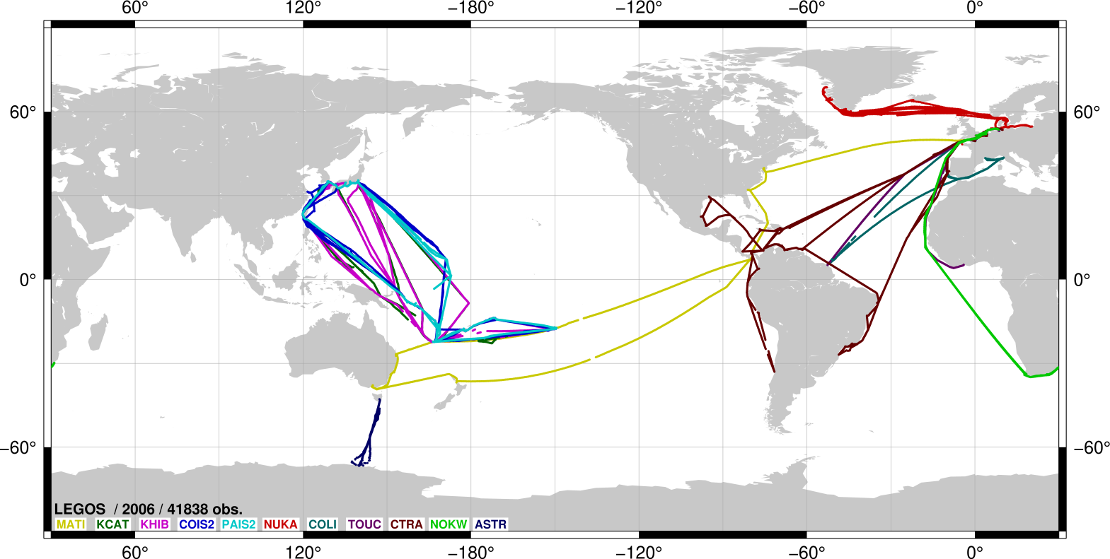Spatial distribution during 2006